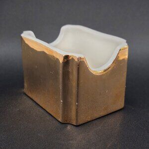 Hall Golden Glo Sugar sweetener packet holder 22K Gold USA 1950s # 716